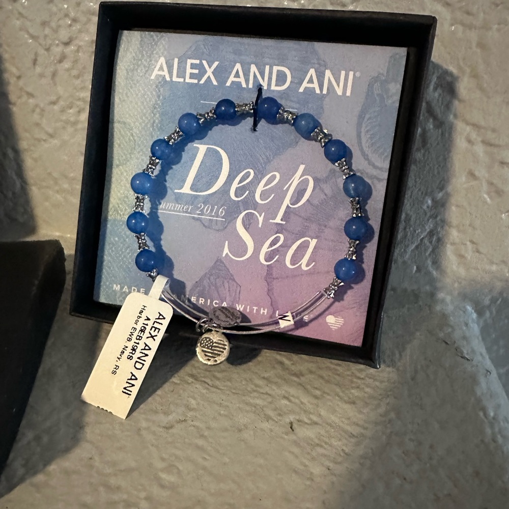 Alex and Ani Deep Sea Blue Bracelet